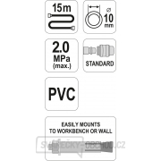 Naviják se vzduchovou hadicí PVC 10mm, 15m Náhled