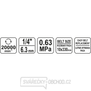 Pneumatická pásová bruska 10x330mm (rozměr pásu) náhled
