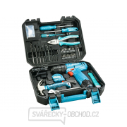 Vrtací šroubovák AKU 12V Li-ion s nářadím, sada 81ks gallery main image