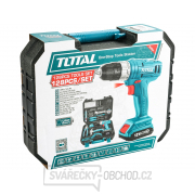 Vrtací šroubovák AKU 12V Li-ion s nářadím, sada 128ks náhled