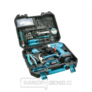 Vrtací šroubovák AKU 12V Li-ion s nářadím, sada 128ks gallery main image