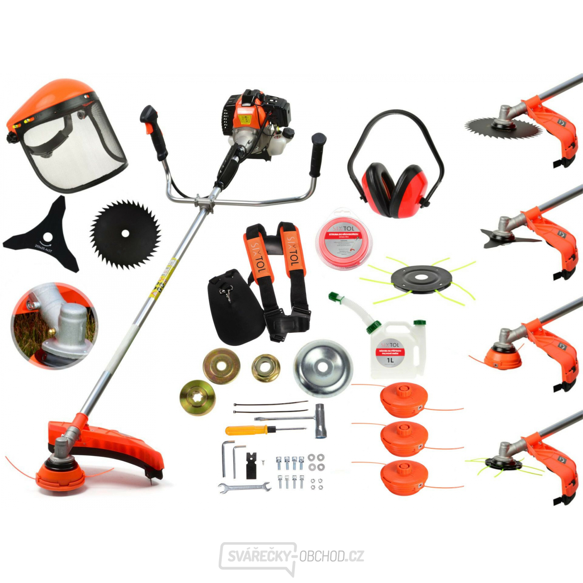 Benzínový křovinořez GRASS CUT 3,8 SIXTOL