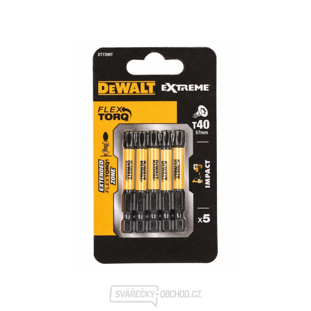 DEWALT SADA BITŮ 5 ks 57MM TORX 40 EXTREME Torsion DT7399T