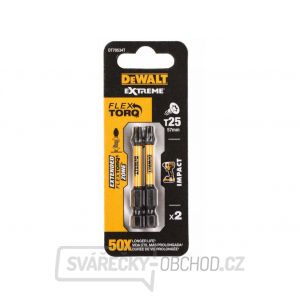 DEWALT 2X TORZNÍ ŠROUBOVACÍ BIT 57MM T25 EXTREME DT70534T