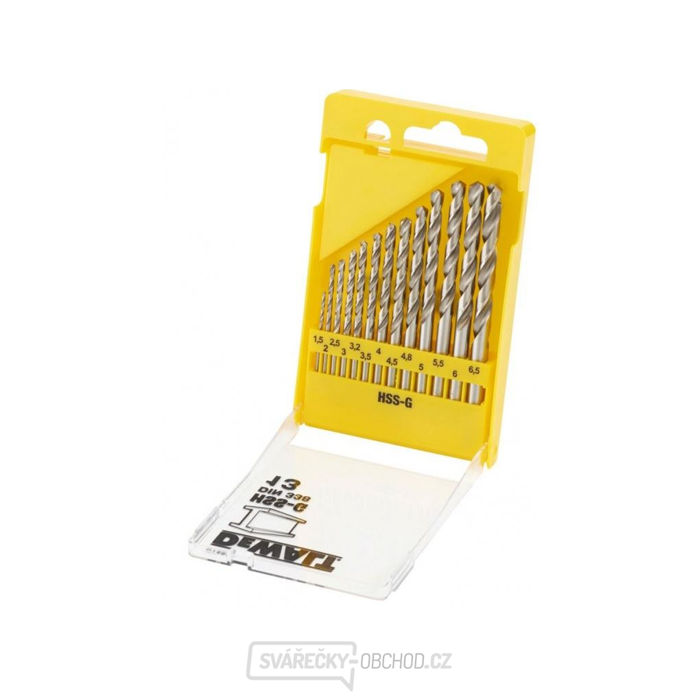 DEWALT 13DÍLNÁ SADA VRTÁKŮ DO KOVU HSS-G V PLASTOVÉ KAZETĚ DT5922