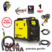 KOWAX GeniMig®240DP LCD SET 1a + Hořák 4m + kabely 3m + ventil + kukla Náhled