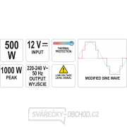 Měnič napětí 12/230V 500W náhled
