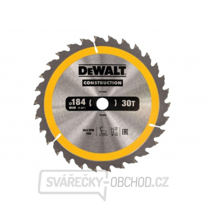Dewalt Pilový kotouč pro kot. pily 184x16mm 30 zubů ATB 10° univerzální řez šířka 1.7mm Dewalt Pilový kotouč pro kot. pily 184x16mm 30 zubů ATB 10° univerzální řez šířka 1.7mm gallery main image