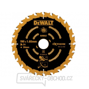 Dewalt Pilový kotouč EXTREME pro kotoučové pily 190x30mm 24Z ATB 20°  Dewalt Pilový kotouč EXTREME pro kotoučové pily 190x30mm 24Z ATB 20°  gallery main image