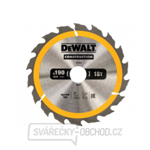 Dewalt pilový kotouč pro kot. pily 190x30mm 18 zubů ATB 20° rychlý podélný řez šířka 1.7mm Dewalt pilový kotouč pro kot. pily 190x30mm 18 zubů ATB 20° rychlý podélný řez šířka 1.7mm gallery main image