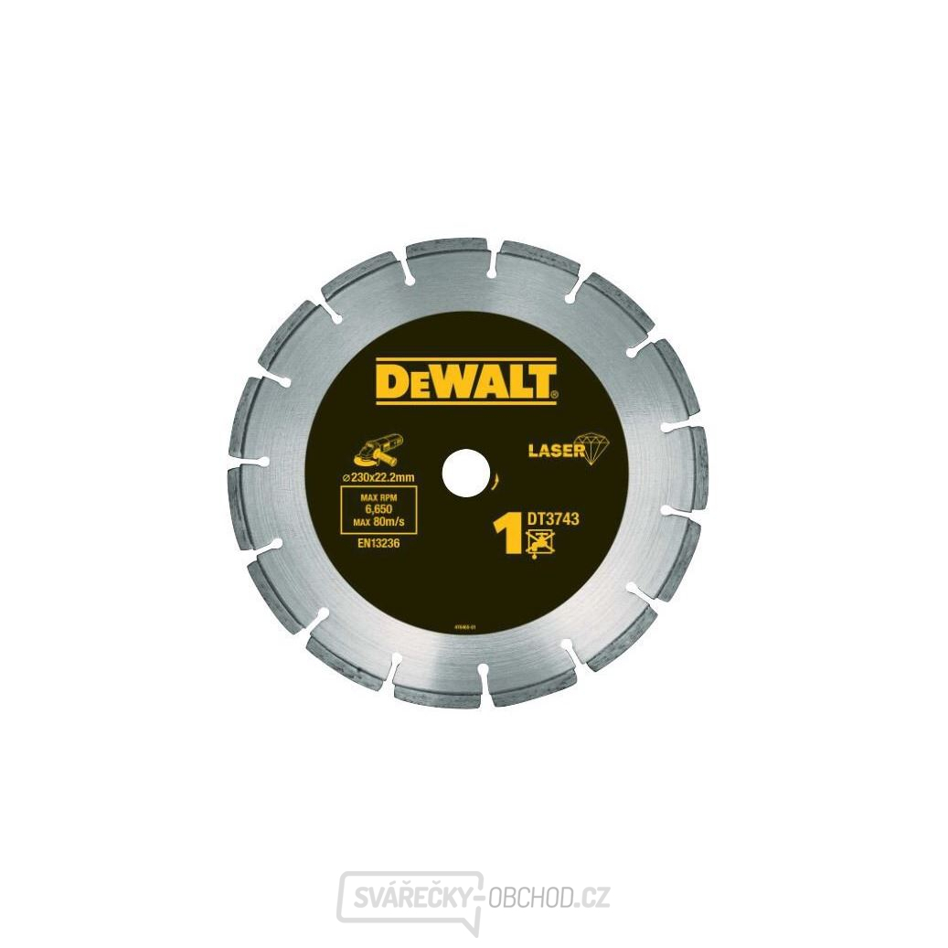 Dewalt Diamantový laser kotouč 230x22.2mm Pro stavební materiály