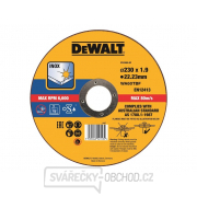Dewalt řezný kotouč 230x22.2x1.9mm TYP 1 na nerezovou ocel Dewalt řezný kotouč 230x22.2x1.9mm TYP 1 na nerezovou ocel gallery main image