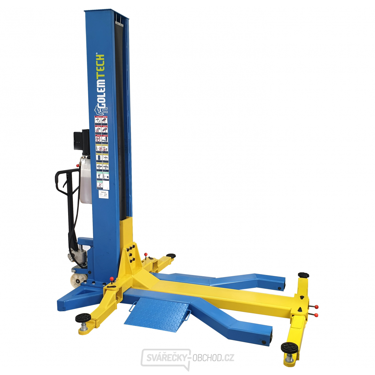 Jednosloupový mobilní zvedák Golemtech 2500 kg