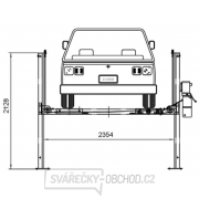 Parkovací čtyřsloupový zvedák Golemtech 3500 kg Náhled