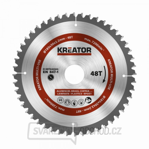 KREATOR KRT020503 - Pilový kotouč univerzální 185mm, 48T gallery main image