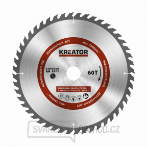 KREATOR KRT020505 - Pilový kotouč univerzální 254mm, 60T gallery main image