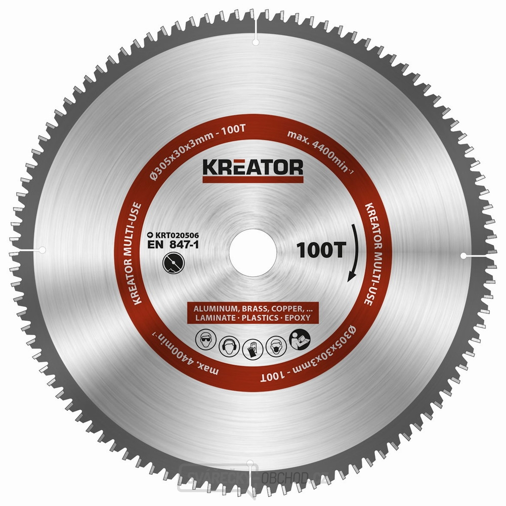 KREATOR KRT020506 - Pilový kotouč univerzální 305mm, 100T