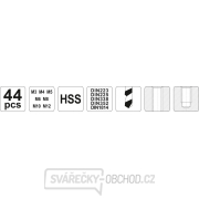 Yato Souprava závitníků 44ks, M3, M4, M5, M6, M8, M10, M12 Náhled