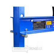 GEKO Hydraulický lis s manometrem 20t, dvoustupňové čerpadlo náhled