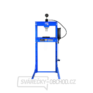 GEKO Hydraulický dílenský lis s manometrem a nožní pumpou 20t GEKO Hydraulický dílenský lis s manometrem a nožní pumpou 20t gallery main image