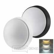 Solight LED venkovní osvětlení s nastavitelnou CCT, 12W, 900lm, 22cm, 2v1 - bílý a černý kryt gallery main image