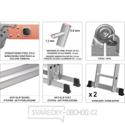 VOREL Žebřík MULTIFUNKČNÍ 4x3  náhled