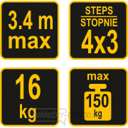 VOREL Žebřík MULTIFUNKČNÍ 4x3  náhled