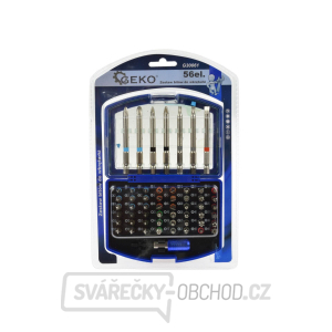 Sada šroubovákových bitů - ploché, křížové, Imbus, Torx, 56 kusů Sada šroubovákových bitů - ploché, křížové, Imbus, Torx, 56 kusů gallery main image