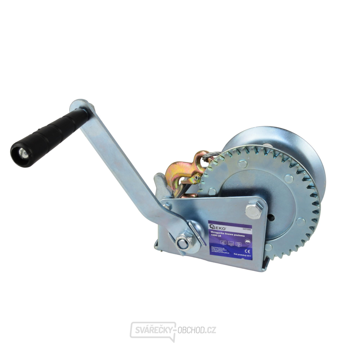 GEKO Lanový naviják, 450kg, délka 10m