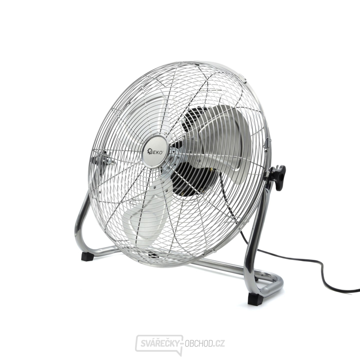 GEKO Podlahový ventilátor z nerezové oceli 40 cm