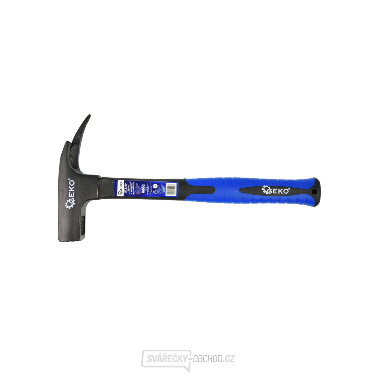 GEKO Kladivo pokrývačské, 600g, pogumovaná rukojeť
