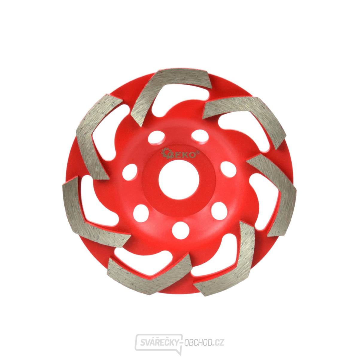 GEKO Kotouč diamantový hrnkový brusný RED 125mmx5x22,23mm