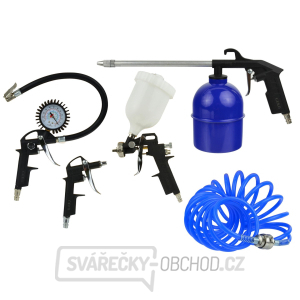 GEKO Sada foukacích a stříkacích pistolí s hadicí - 5 ks GEKO Sada foukacích a stříkacích pistolí s hadicí - 5 ks gallery main image