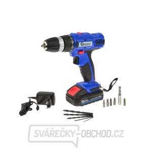 GEKO Vrtací šroubovák aku, 1x1.3Ah, 14.4V GEKO Vrtací šroubovák aku, 1x1.3Ah, 14.4V gallery main image