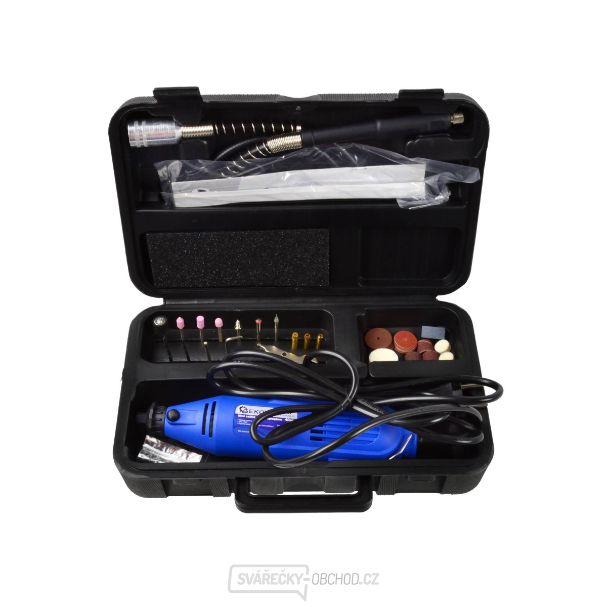 GEKO Bruska přímá mini, 40 ks příslušenství