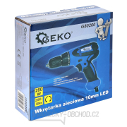 Akumulátorový šroubovák 230V 10mm LED/GEKO (10) náhled