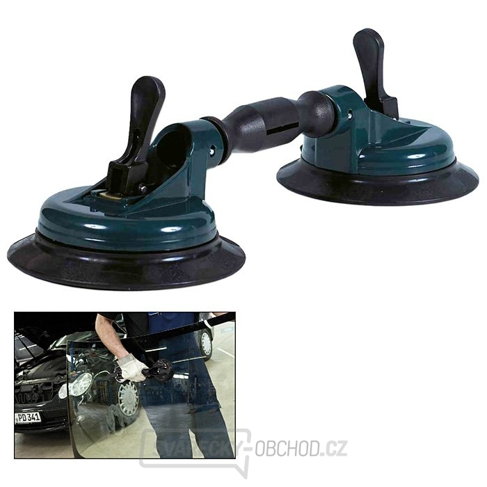 Zdvojená přísavka k přenášení skel VBSA PSL-150-1 Deluxe