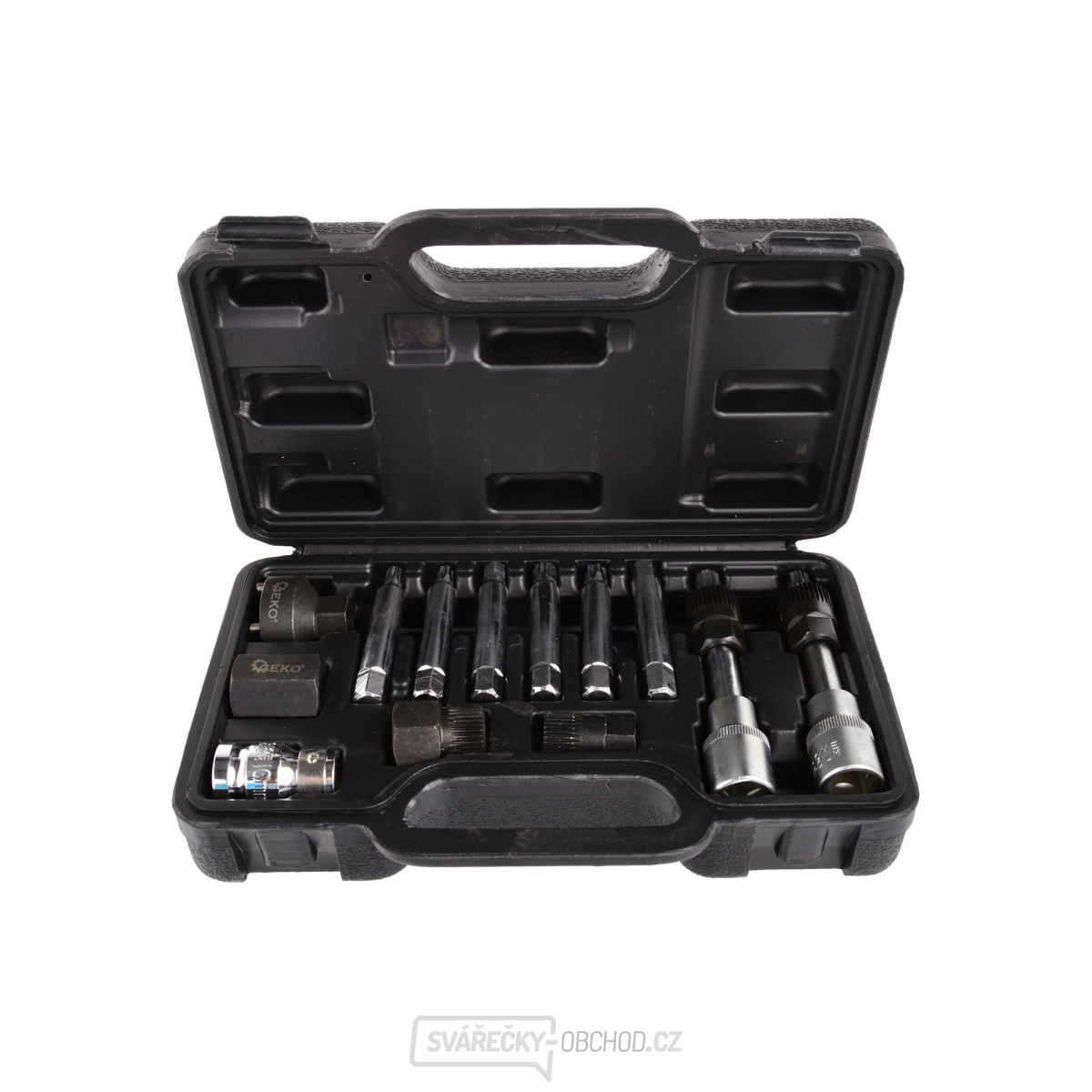 GEKO Sada bitů hex a hvězdy 1/2” pro alternátor - 13ks GEKO Sada bitů hex a hvězdy 1/2” pro alternátor - 13ks gallery main image