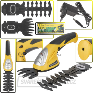 GEKO Nůžky na trávu a živý plot, 7,2V, akumulátorové GEKO Nůžky na trávu a živý plot, 7,2V, akumulátorové gallery main image