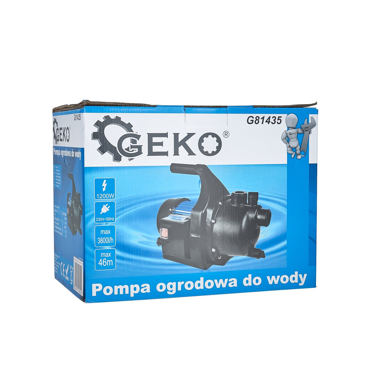 GEKO Čerpadlo zahradní 1200W, 3800 l/hod Náhled