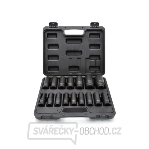 GEKO Sada 16 nástrčných rázových hlavic 1/2 GEKO Sada 16 nástrčných rázových hlavic 1/2