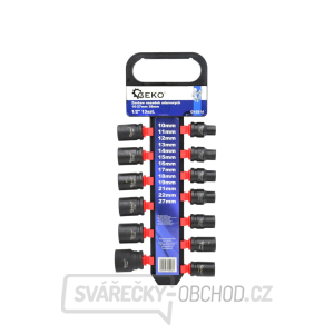 GEKO Sada 13 nástrčných rázových hlavic 1/2 GEKO Sada 13 nástrčných rázových hlavic 1/2