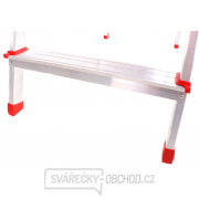 SIXTOL Schůdky hliníkové skládací ALU STEPS 6, 6 stupňů, nejvyšší schůdek 130 cm, nosnost 120 kg náhled