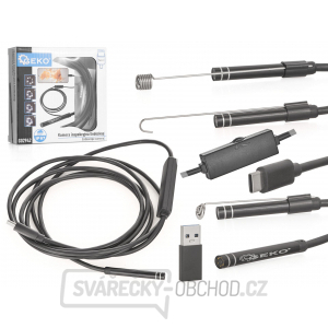 GEKO Inspekční endoskop s kamerou, vodotěsný, kabel 2 m, pro Android gallery main image