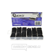 GEKO Smršťovací hadičky - bužírky, černé, délka 95 mm, sada 196 ks GEKO Smršťovací hadičky - bužírky, černé, délka 95 mm, sada 196 ks gallery main image