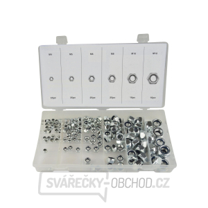 GEKO Pojistné matice M4-M12, nylonové těsnění - 146ks GEKO Pojistné matice M4-M12, nylonové těsnění - 146ks gallery main image
