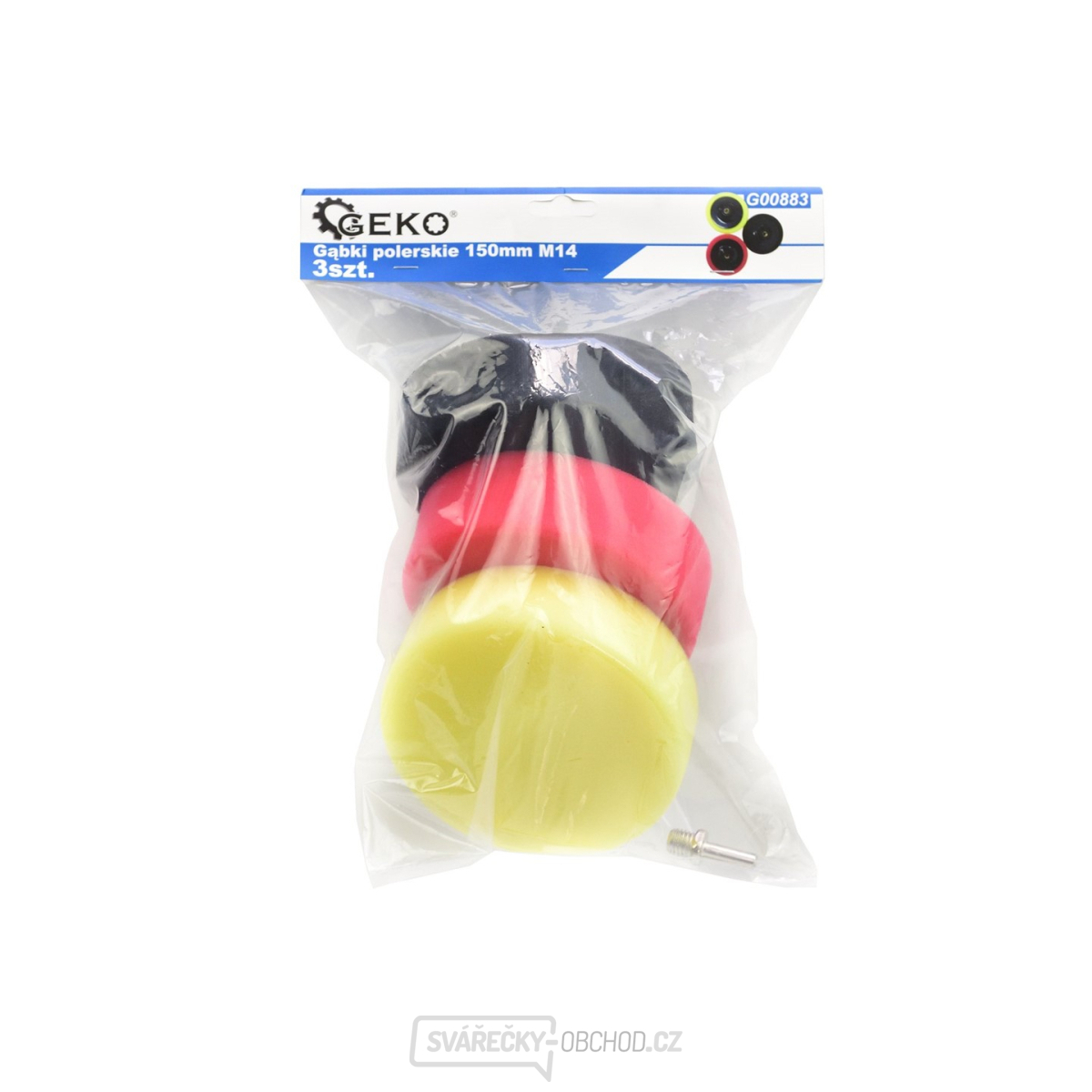 GEKO Sada lešticí kotouče na vrtačku 150 mm - 3ks GEKO Sada lešticí kotouče na vrtačku 150 mm - 3ks gallery main image