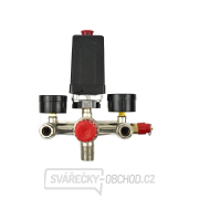 GEKO Tlakový spínač - 230 V s manometry, maximální tlak 12 bar náhled