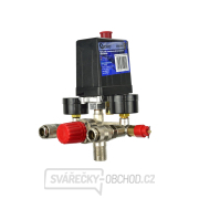 GEKO Tlakový spínač - 230 V s manometry, maximální tlak 12 bar náhled