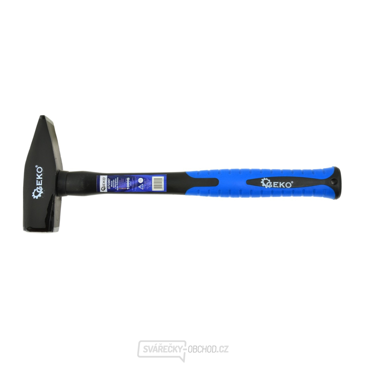 GEKO Kladivo zámečnické, 1000g, sklolaminátová násada